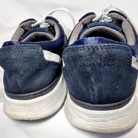 Vionic-Women's Navy-Blue Leather Suede Upper Running Sneakers-Casual Walking-7 - Picture 13 of 16